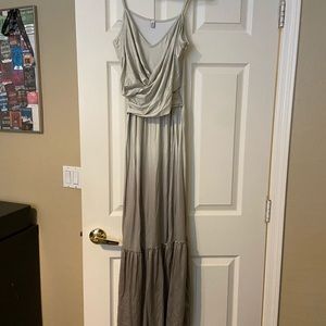 Women’s green ombré maxi dress